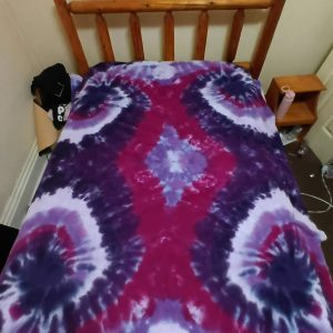 Tyhoniah Color Bloom Herringbone Blanket