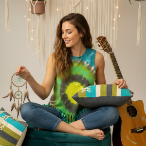 SoulRoot Beaded Fringe Tee