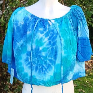Tidal Sky Peasant Blouse